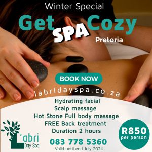 Winter spa special - Labri day spa Pretoria