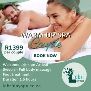 Couple warm up spa special- L'abri day spa