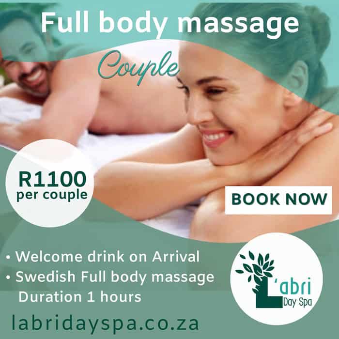 Couples full body massage special