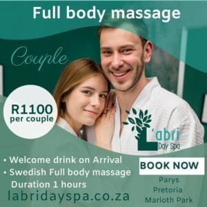 Couples full body massage L'abri day spa