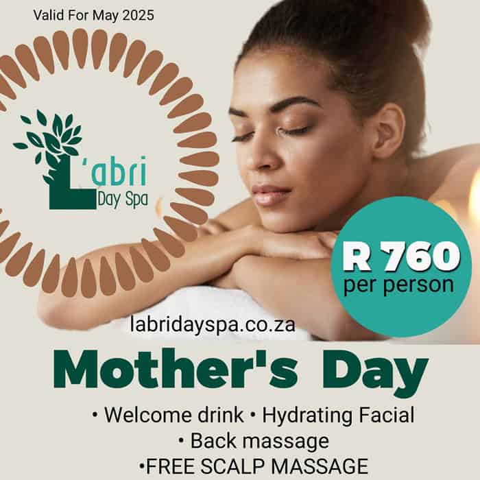 Mothers day spa special L'abri day spa
