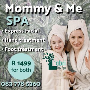 Mommy & Me spa L'abri day spa Pretoria